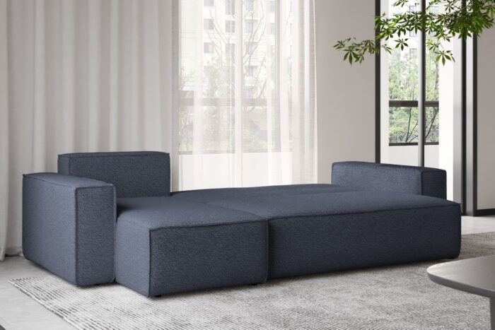 Ecksofa mit schlaffunktion und bettkasten, Ecksofa L-Form, Eckcouch L-Form BEST stoff Abriamo