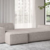 Ecksofa mit schlaffunktion und bettkasten, Ecksofa L-Form, Eckcouch L-Form BEST stoff Abriamo