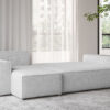 Ecksofa mit schlaffunktion und bettkasten, Ecksofa L-Form, Eckcouch L-Form BEST stoff Abriamo