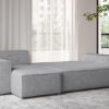 Ecksofa mit schlaffunktion und bettkasten, Ecksofa L-Form, Eckcouch L-Form BEST stoff Abriamo