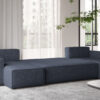 Ecksofa mit schlaffunktion und bettkasten, Sofa U-form, Couch U-form BEST stoff Abriamo