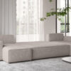 Ecksofa mit schlaffunktion und bettkasten, Sofa U-form, Couch U-form BEST stoff Abriamo