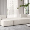 Ecksofa mit schlaffunktion und bettkasten, Sofa U-form, Couch U-form BEST stoff Abriamo