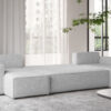 Ecksofa mit schlaffunktion und bettkasten, Sofa U-form, Couch U-form BEST stoff Abriamo