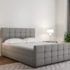 Boxspringbett mit bettkasten und matratze, GesteppteBett, Schlafzimmerbett - MARIN