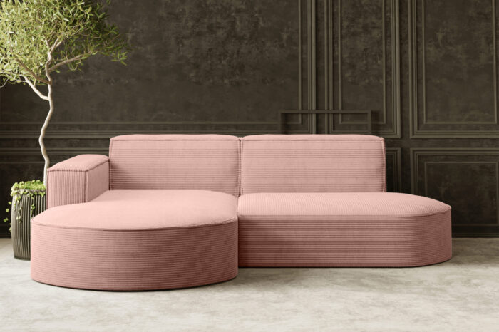 Ecksofa Designer MODENA STUDIO stoff Dicker cord Poso