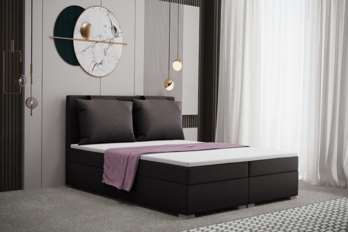 Boxspringbett mit bettkasten und matratze, Schlafzimmerbett - TERAMO