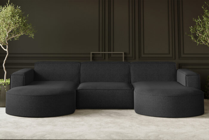 Ecksofa, Sofa U form, Couch U form MODENA STUDIO stoff Verita
