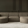 Ecksofa, Sofa U form, Couch U form MODENA STUDIO stoff Verita