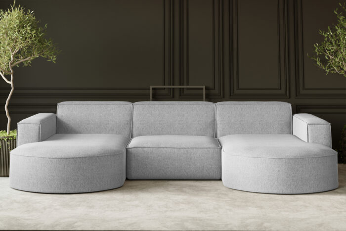 Ecksofa, Sofa U form, Couch U form MODENA STUDIO stoff Verita