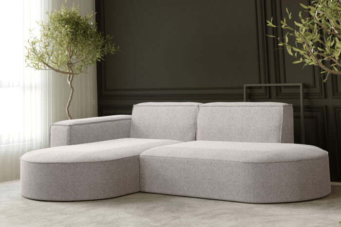 Ecksofa, Sofa L form, Couch L form MODENA STUDIO stoff Verita