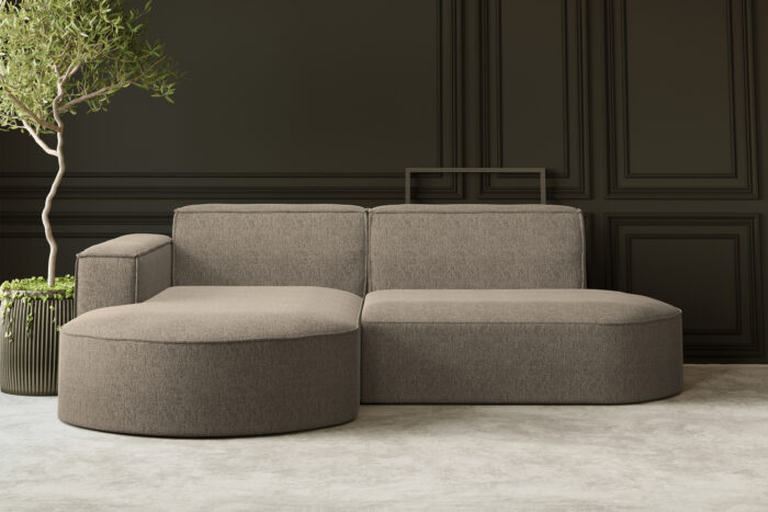 Ecksofa, Sofa L form, Couch L form MODENA STUDIO stoff Verita