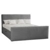 Boxspringbett mit bettkasten und topper TRENTO stoff Plüsch Cord