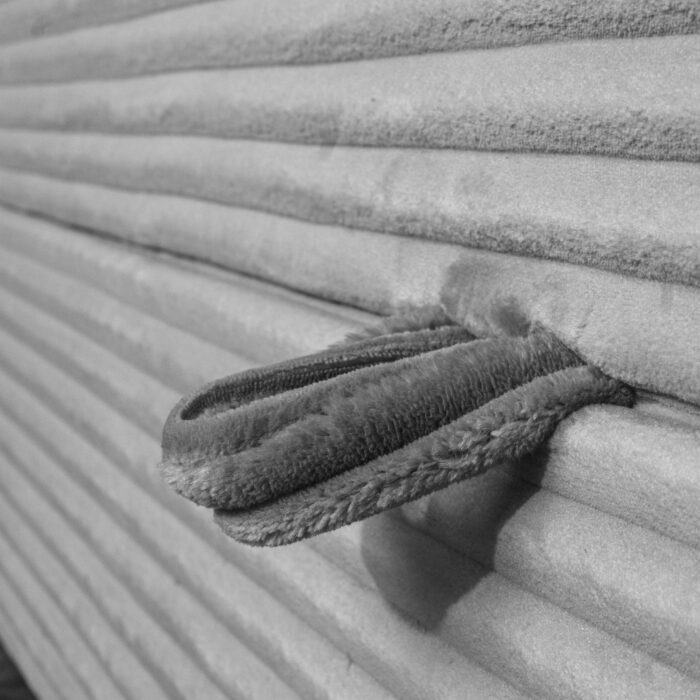 Boxspringbett mit bettkasten und topper TRENTO stoff Plüsch Cord