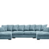 Ecksofa mit schlaffunktion und bettkasten, Sofa U-form, Couch U-form Gabon stoff Zoom