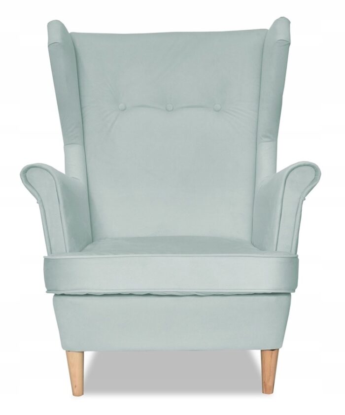 015adb966d98307f375169055cca3349-1-2.jpg Ohrensessel Sessel mit Fußstütze hellgrün Bibliothek