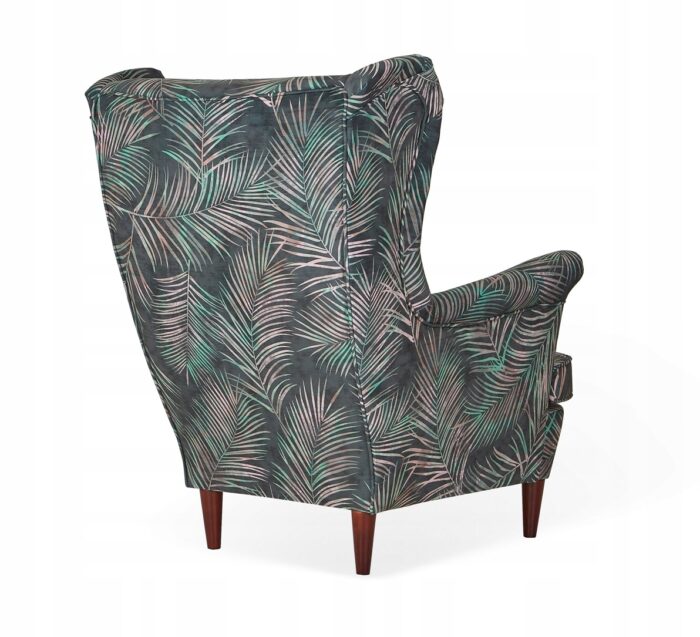 Ohrensessel Sessel dünne Blätter BOTTLE GREEN HOME