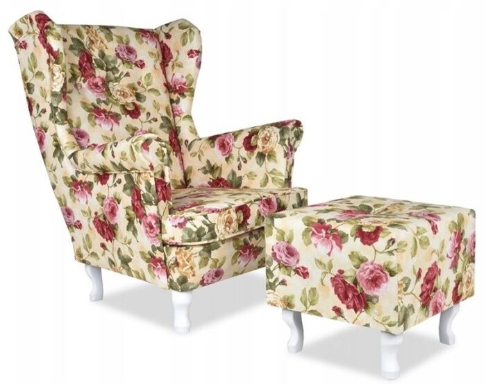 0c6a34105bb24a8b8797cbb469b22c7a-1.jpg Ohrensessel Sessel mit Hocker in English Rose Stoff