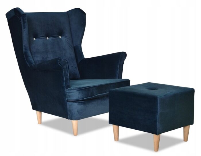 129c352692175c9d7e5a6a114f612a2f-1-2.jpg Ohrensessel Sessel mit Fußhocker dunkelblau ROOM