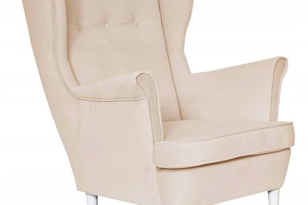 14f255dffc76ed2a1f80d3d93e29b66c-2.jpg Ohrensessel Sessel LIGHT CREMAL BEige für Schlafzimmer COMFORTABLE