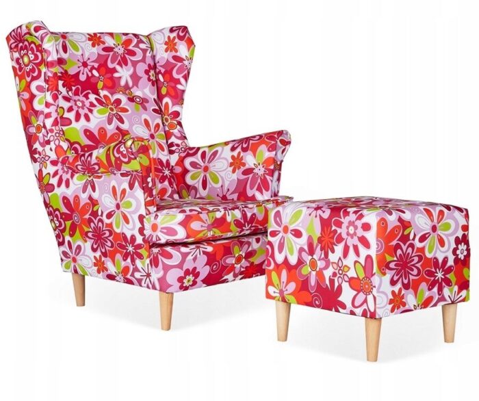 153ba6085dbb6a35918e1d3e3db1e72e-1.jpg Ohrensessele Sessel mit Pouffe intensiv rosa BARBIE Farbe