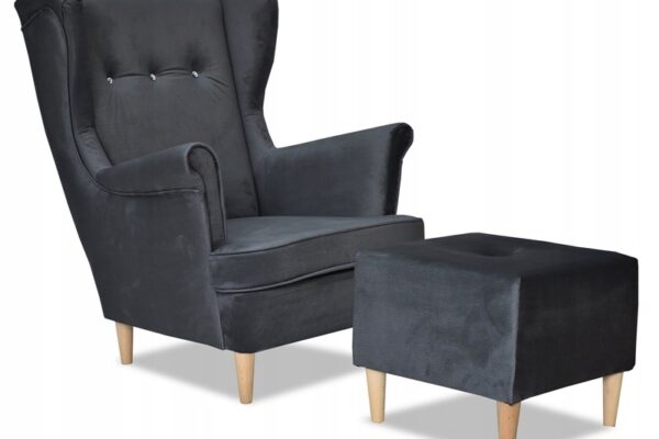 1cc5f4b8af15e235e7a3ef5a42f15f1f-1-2.jpg Ohrensessel Sessel mit Pouffe Motel Flur dunkelgrau