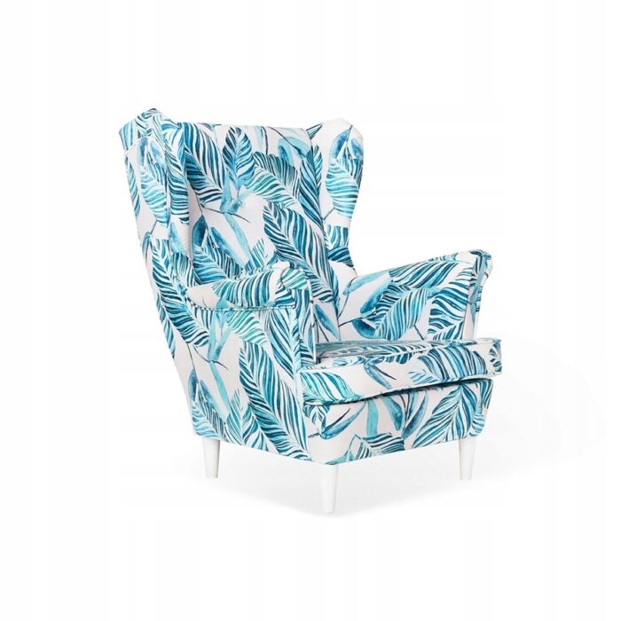 Ohrensessel Sessel TURKISH tropische Blätter SALON hit