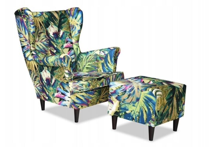 4f96daa945b7c43ceb4943f493b48563-1.jpg Ohrensessel Sessel mit Fußstütze trendy Blätter 2021