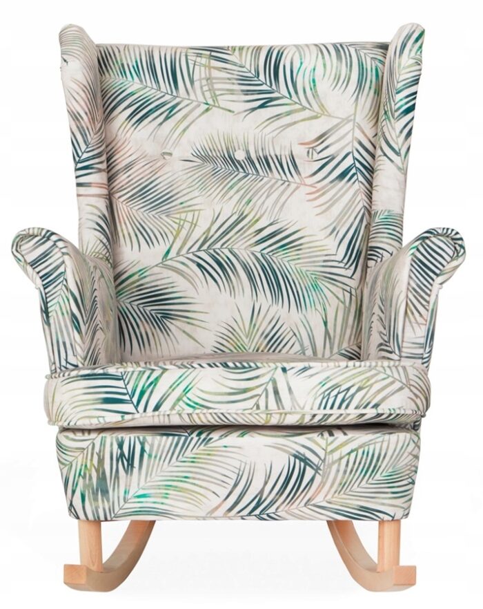 Ohrensessel Schaukelstuhl kleine schmale Blätter MODERN DESIGN