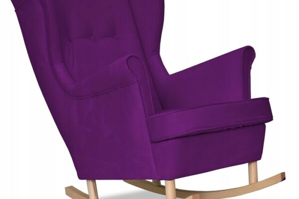 Sessel Schaukelstuhl beere lila Herbst Komfort