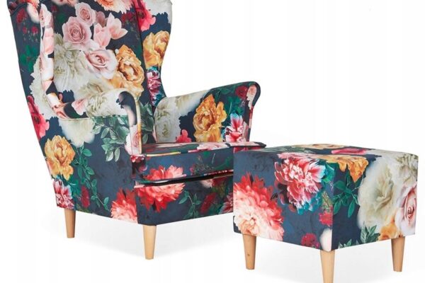 5f91a11254311b3f397096e6ad9768da-1.jpg Ohrensessel-Sessel mit Fußstütze für ein Set im alten Stil