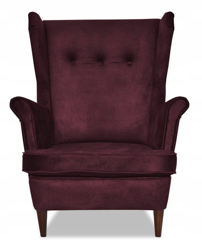 6337e7ffc30beee9d73a70a0e876de00-1-2.jpg Ohrensessel Sessel mit Fußstütze dunkle Pflaume COMPLET LUX