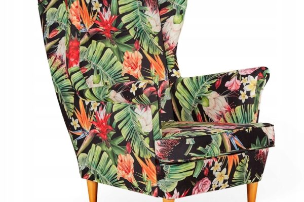 8d7792ce75be5175be21aba4aab5f346-1.jpg Ohrensessel Sessel exotische Blumen Blätter MODERN DESIGN