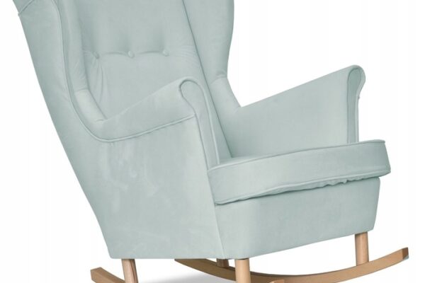 Ohrensessel Schaukelstuhl modernes Design Light mint