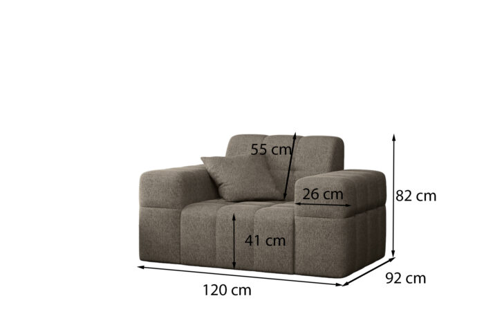 Ar_Balia_fotel_wym.jpg Sofagarnitur 3+2+1 Wohnlandschaft serie NIMES stilvol viele farben Stoff VERITA