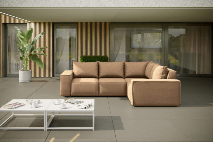 Gartenmöbel Ecksofa für den Garten SONNE, die Terrasse, den Hof, gemütliche groß, Gartenmöbel eckcouch