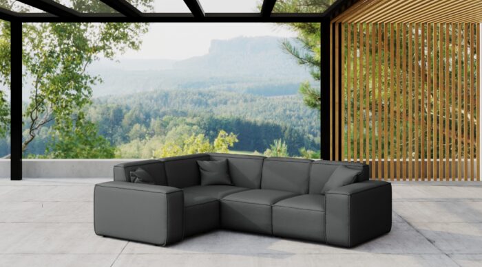 Gartenmöbel Ecksofa für den Garten MALIBU, die Terrasse, den Hof, gemütliche groß, Gartenmöbel eckcouch