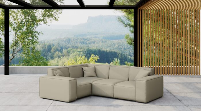 Gartenmöbel Ecksofa für den Garten MALIBU, die Terrasse, den Hof, gemütliche groß, Gartenmöbel eckcouch