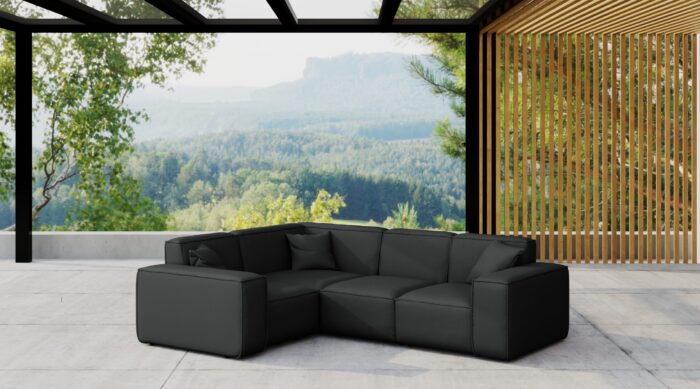 Gartenmöbel Ecksofa für den Garten MALIBU, die Terrasse, den Hof, gemütliche groß, Gartenmöbel eckcouch