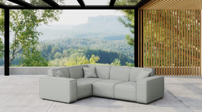 Gartenmöbel Ecksofa für den Garten MALIBU, die Terrasse, den Hof, gemütliche groß, Gartenmöbel eckcouch
