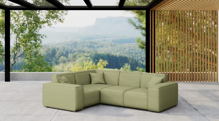 Gartenmöbel Ecksofa für den Garten MALIBU, die Terrasse, den Hof, gemütliche groß, Gartenmöbel eckcouch