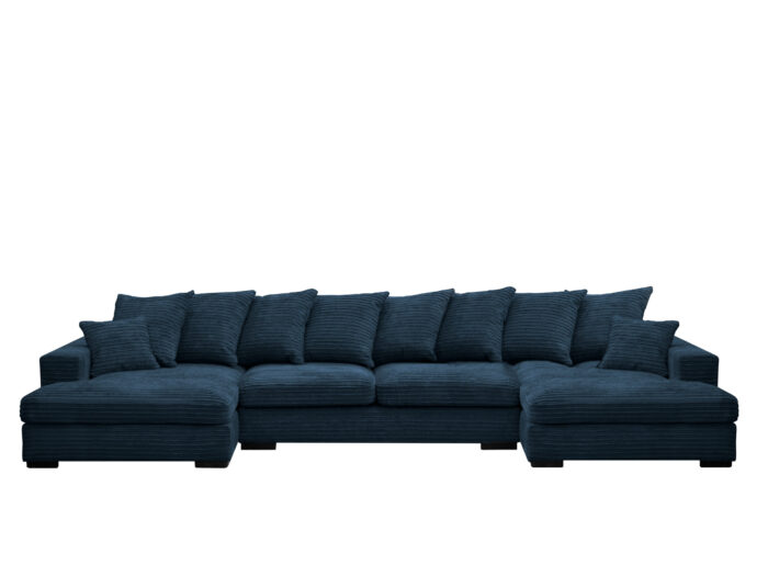 Ecksofa mit schlaffunktion und bettkasten, Sofa U-form, Couch U-form Gabon stoff Zoom