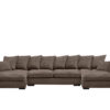 Ecksofa mit schlaffunktion und bettkasten, Sofa U-form, Couch U-form Gabon stoff Zoom