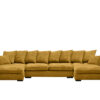 Ecksofa mit schlaffunktion und bettkasten, Sofa U-form, Couch U-form Gabon stoff Zoom