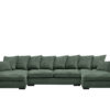 Ecksofa mit schlaffunktion und bettkasten, Sofa U-form, Couch U-form Gabon stoff Zoom