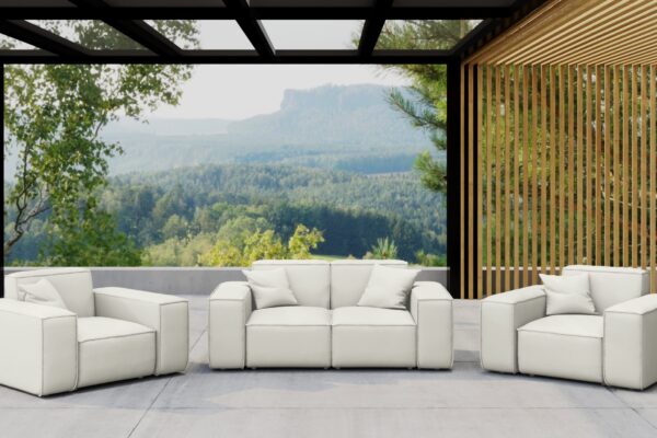 Gartenmöbel-Set 2 1 1 für Garten, Terrasse, Gartenmöbel, MALIBU Lounge-Set, gemütlich und komfortabel