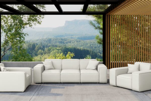 Gartenmöbel Set 3 1 1 für Garten, Terrasse, Gartenmöbel, MALIBU Lounge Set, gemütlich und komfortabel