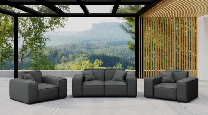 Gartenmöbel-Set 2 1 1 für Garten, Terrasse, Gartenmöbel, MALIBU Lounge-Set, gemütlich und komfortabel