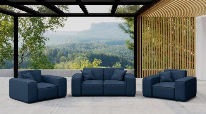 Gartenmöbel-Set 2 1 1 für Garten, Terrasse, Gartenmöbel, MALIBU Lounge-Set, gemütlich und komfortabel