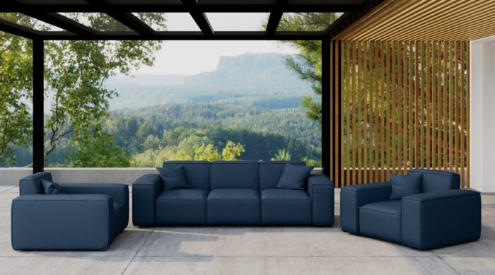 Gartenmöbel Set 3 1 1 für Garten, Terrasse, Gartenmöbel, MALIBU Lounge Set, gemütlich und komfortabel